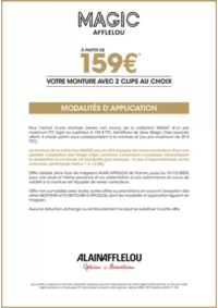 Prospectus Alain Afflelou BOURG-EN-BRESSE : Magic Clip à partir de 29€