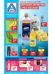 Prospectus Aldi Baugé : ARRIVAGES ENTRETIEN À PRIX DISCOUNT