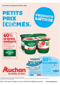 Prospectus Auchan Semur-En-Auxois : Produits laitiers : Petits prix écrémés