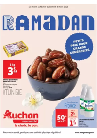 Prospectus Auchan Supermarché Beaumont 2 : Ramadan : petits prix pour grande générosité