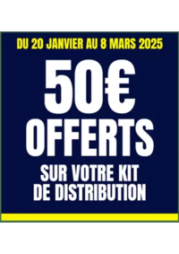 Prospectus Top Garage SERVICES GARAGE AUTO 2000 : 50€ OFFERTS SUR VOTRE KIT DE DISTRIBUTION !