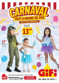 Prospectus Gifi CHATEAU GONTIER BAZOUGE : Carnaval