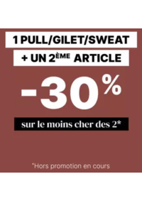 Prospectus Bonobo Sedan : 1 pull / gilet / sweat acheté = -30% sur le 2ème