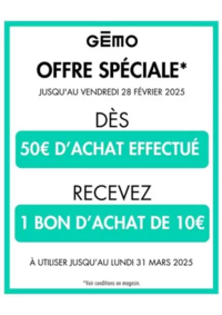 Prospectus Gemo ST OUEN : Offre spéciale