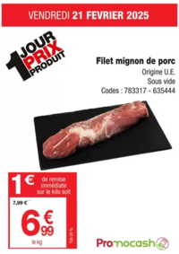 Prospectus Promocash Plérin : 1 jour prix produit