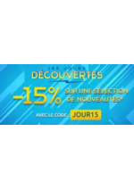 Promos et remises  : Jours Découvertes : -15% sur les nouveautés