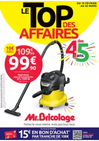 Prospectus Mr Bricolage MACHECOUL : LE TOP DES AFFAIRES DES 45 ans