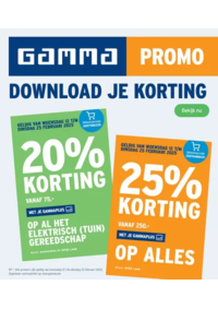 Prospectus GAMMA OVERIJSE : Download Je Korting