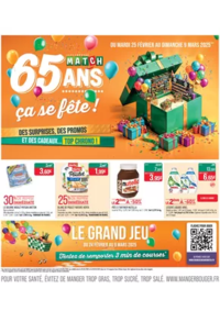 Prospectus Supermarchés Match Neufchâteau : 65 ANS ça se fête !