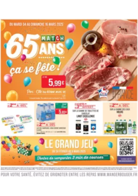 Prospectus Supermarchés Match Quiévrechain : 65 ANS ça se fête !