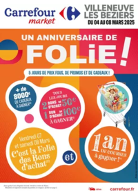 Prospectus Carrefour Market AUSSONNE : UN ANNIVERSAIRE DE FOLIE !