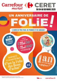 Prospectus Carrefour Market AUSSONNE : UN ANNIVERSAIRE DE FOLIE !