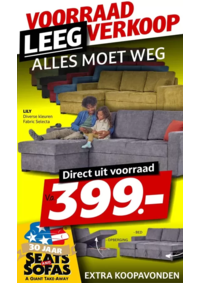 Prospectus Seats and Sofas Anderlues : Voorraad Leeg Verkoop