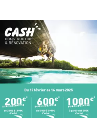 Prospectus Cash Piscine Portet : Place à la construction et à la rénovation !