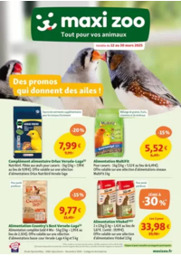 Prospectus Maxi zoo Besançon : Maxi Zoo, Tout pour vos animaux - Des promos qui donnent des ailes!