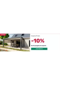 Prospectus K par K DOUAI : Promotions 10% de remise sur les pergolas et les carports