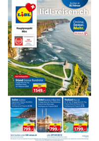 Prospectus Lidl Biberist : März - Reise-Highlights - DE