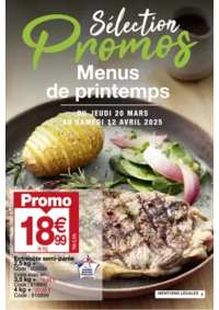 Prospectus Promocash Salaise sur Sanne : Menus de printemps