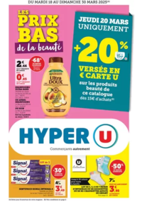 Prospectus Hyper U AIZENAY : Spécial Beauté