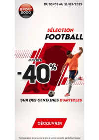 Prospectus Sport 2000 AIRE SUR ADOUR : Mega promo