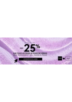 Promos et remises  : -25% SUR TOUS LES SOINS & POSES DE VERNIS