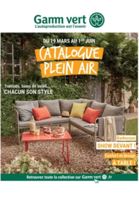 Prospectus Gamm vert AUXI LE CHATEAU : CATALOGUE PLEIN AIR