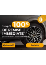 Prospectus Euromaster : Jusqu'à 100€ de remise immédiate* pour l'achat de 4 pneus CONTINENTAL