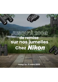 Prospectus Phox Studio J-B Maison Aumeunier : JUSQU'À 200€ de remise sur nos jumelles Chez Nikon