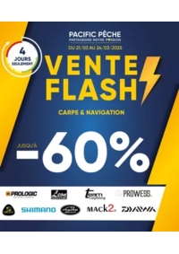 Prospectus Pacific Pêche ANGOULEME - CHAMPNIERS   : Ventes Flash