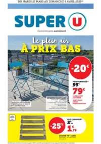 Prospectus Super U VERNOU SUR BRENNE : Plein air