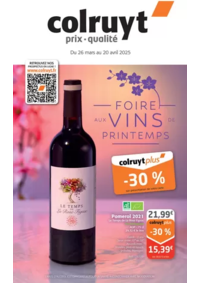 Prospectus Colruyt VELARS SUR OUCHE : Foire aux vins de printemps