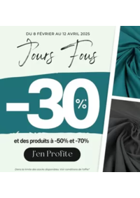 Prospectus TOTO LEMANS 5 rue Nationale : -30% immédiat sur une sélection de produits et jusqu’à -50% et -70% sur d’autres articles !