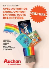 Prospectus Auchan PUTEAUX : GUIDE CULTURE : on peut en faire toute une histoire