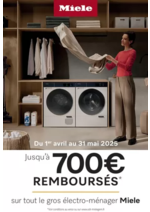 Promos et remises  : OFFRE MIELE: jusqu'à 700€ remboursés