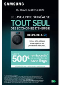 Prospectus Copra : SAMSUNG VOUS REMBOURSE JUSQU'A 500€