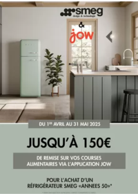 Prospectus Copra VEYNES : Smeg vous offre jusqu'à 150€ de remise sur vos courses alimentaires via l'application JOW