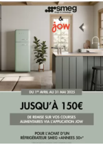 Prospectus Copra : Smeg vous offre jusqu'à 150€ de remise sur vos courses alimentaires via l'application JOW
