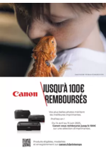 Prospectus Boulanger : OFFRE CANON : JUSQU'À 100€ REMBOURSÉS sur une sélection d'imprimantes