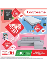 Prospectus Conforama QUIMPER : Mon mois Confo