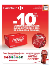 Prospectus Carrefour Market MIMIZAN : 10% DE REMISE IMMEDIATE COCA ORIGINAL ET PLUS DE PROMOS