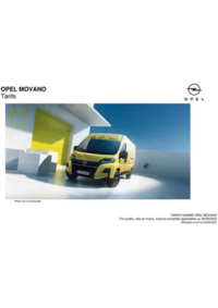 Prospectus Distributeur OPEL GARAGE FELDBAUER SARL SAINT-LOUIS : Opel Movano