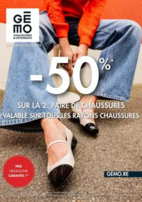 Prospectus Gemo LA FLECHE : -50% sur le 2ème