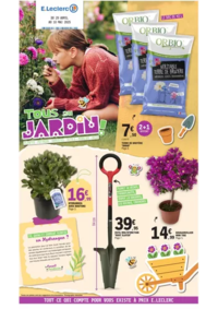 Prospectus E.Leclerc SAINT DENIS LES SENS : TOUS AU JARDIN