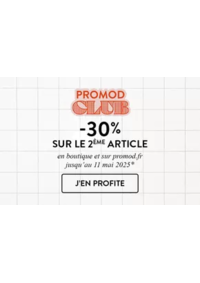 Prospectus Promod Tarbes : -30% sur le 2ème article