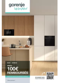 Prospectus Boulanger Bourg-En-Bresse : OFFRE Gorenje: jusqu'à 100€ remboursés !