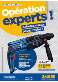 Prospectus Samse matériaux REVENTIN VAUGRIS : Opération experts !