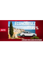 Promos et remises  : Économisez 15 % sur les locations en Espagne