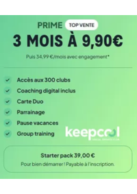 Prospectus Keep CoolPERPIGNAN : PREMIUM 1 MOIS À 9,90€