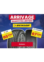 Promos et remises  : Pneus Dunlop
