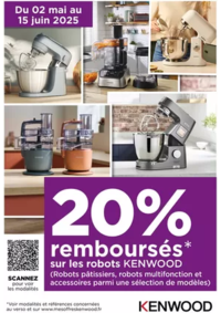Prospectus Boulanger Rivesaltes : Offre KENWOOD: 20% remboursés sur une selection de robots Kenwood